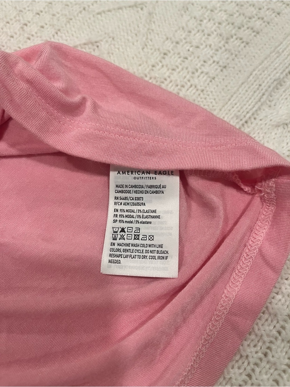 American Eagle Soft & Sexy Pink Racerback Tank Top - Size Small - Picture 4 of 6